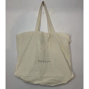 Gucci original genuine tote Dust Bag Canvas Beige Storage 15"x20.5"